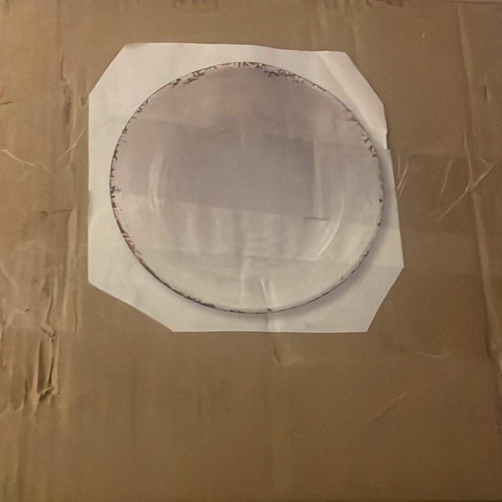 Williams Sonoma Rustic® Outdoor Melamine Individual Dinner Plates Set 4 in Ivory - Picture 2 of 3
